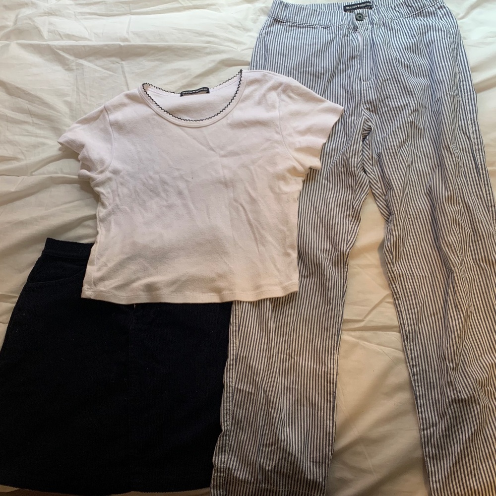Brandy Melville Bundle- top and two bottoms